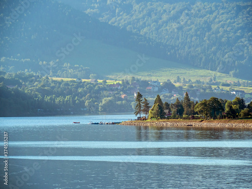 Miedzybrodzkie Lake on the Sola river in southern Poland photo