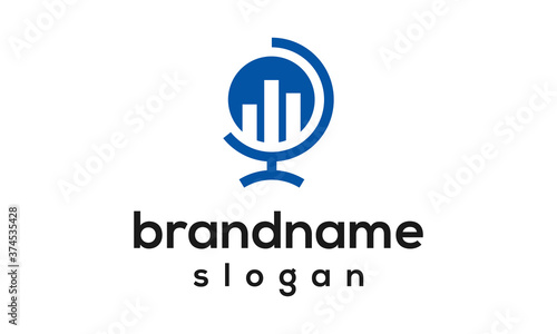 Free Download Globe financial logo design vector - GFXLoad