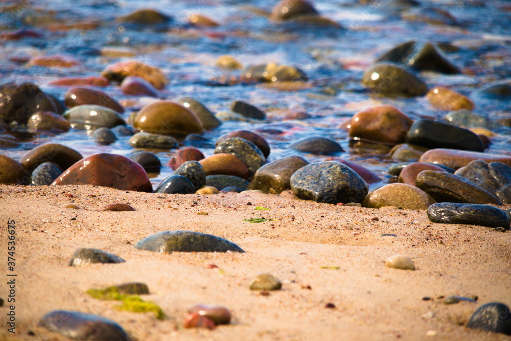 Obraz premium kamienie na plaży