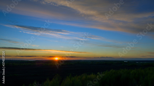 sunset over the river © Александр Лихачев