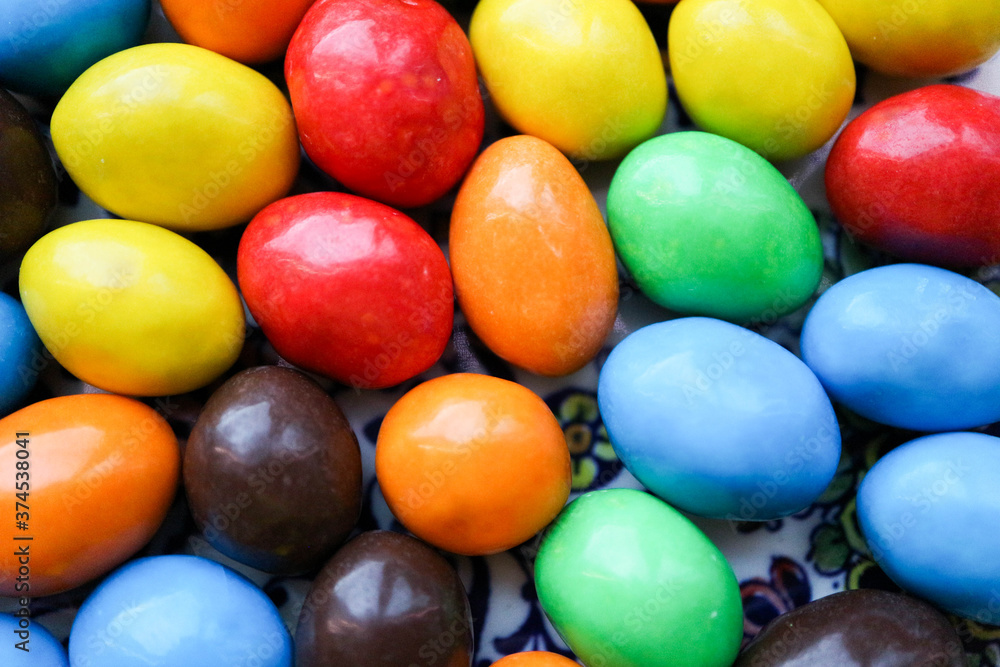 colorful chocolate candies close up background colorful chocolate candies close up background
