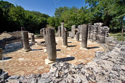 View of the baptistery in the ancient city of Buthrotum. Butrint. Albania. Europe. photo