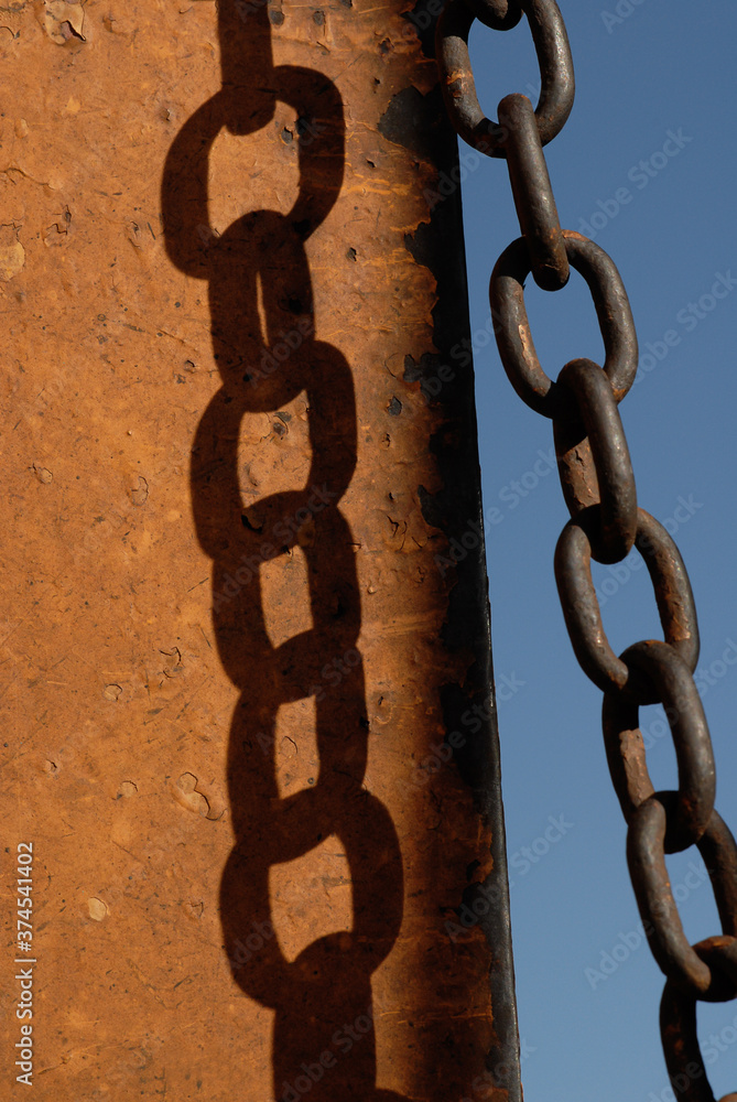 old rusty chain