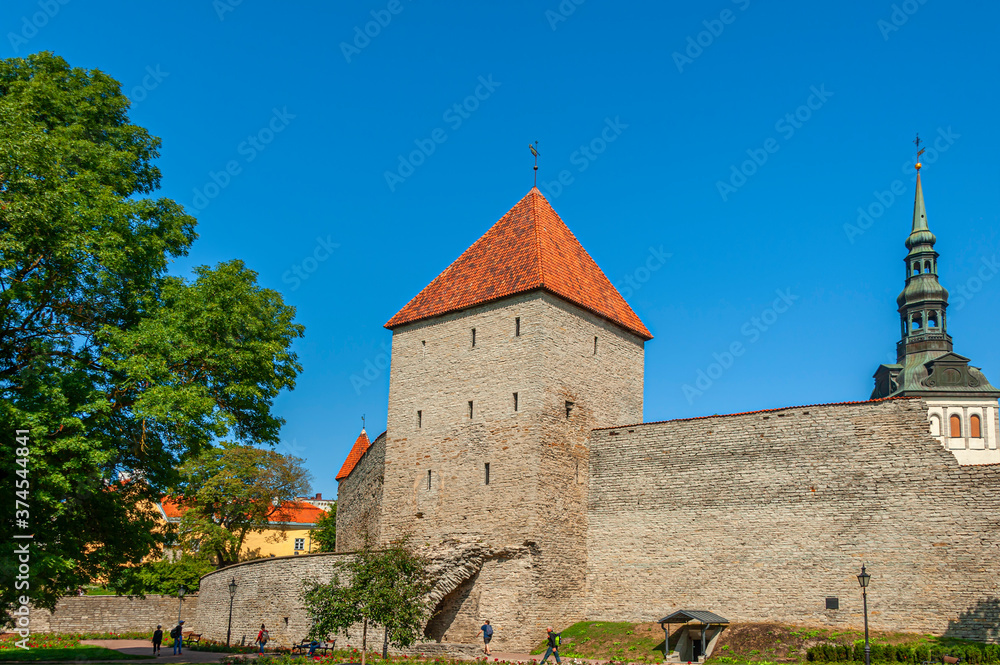 Old town of Tallinn is famous by its medieval architecture