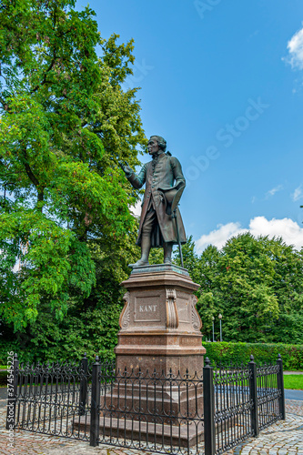 Monument to the great German poet Friedrich Schiller (1910) in the city of Kaliningrad, Russia