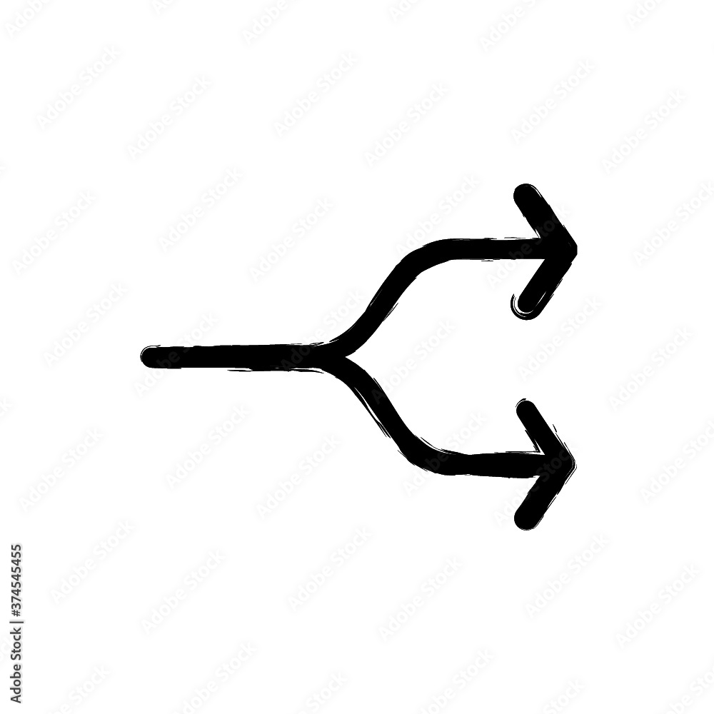 vector illustration hand drawn icon ofbutton split vector illustration hand drawn icon ofbutton split