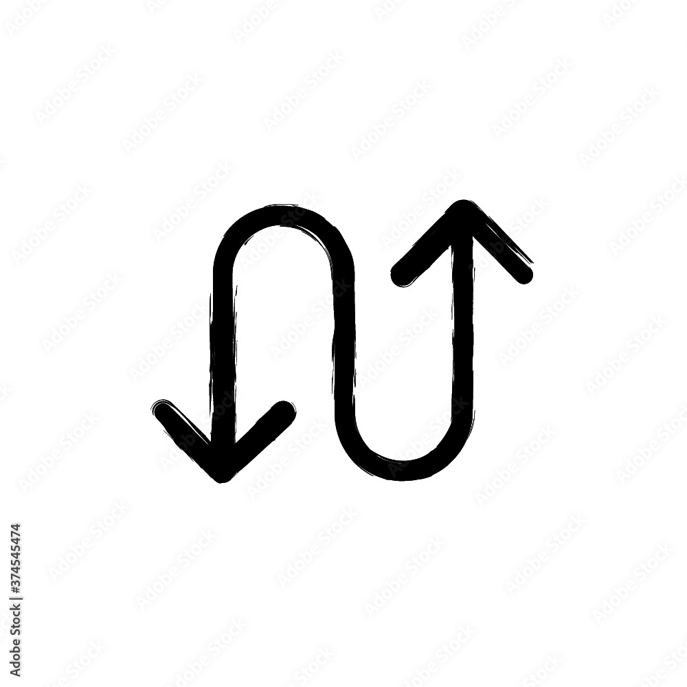 vector illustration hand drawn icon ofbutton zigzag 1 vector illustration hand drawn icon ofbutton zigzag 1