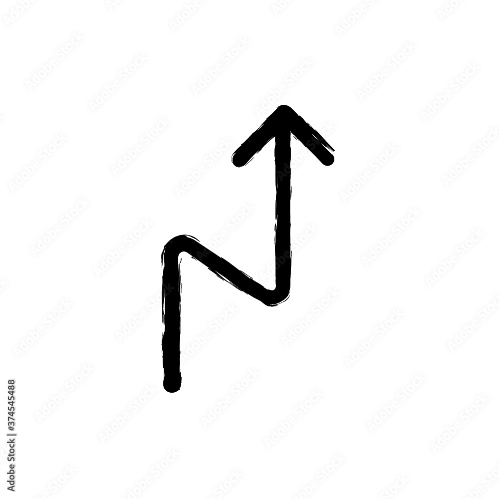 vector illustration hand drawn icon ofbutton zigzag 2 vector illustration hand drawn icon ofbutton zigzag 2