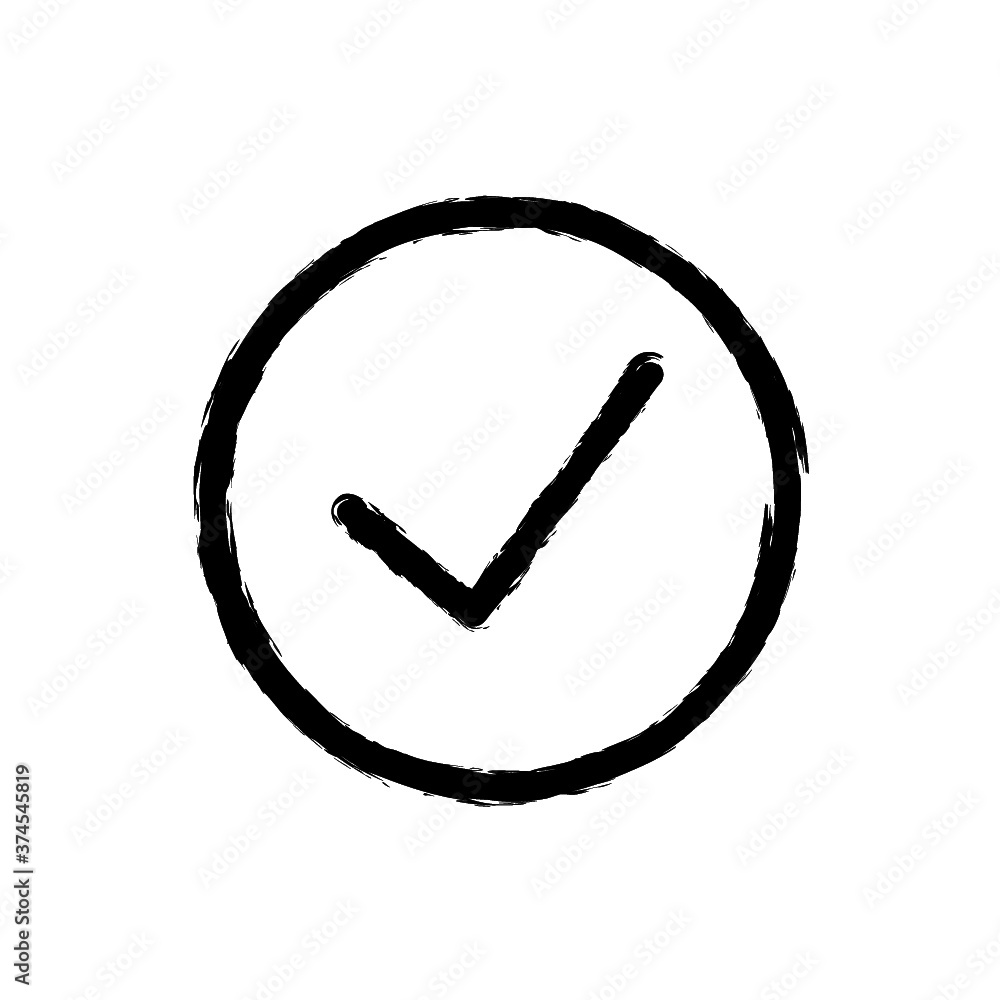 vector illustration hand drawn icon ofcheck circle 1 vector illustration hand drawn icon ofcheck circle 1