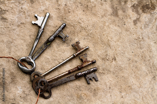 Cuadro en lienzo Old skeleton keys