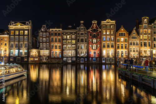 Amsterdam Rokin by night