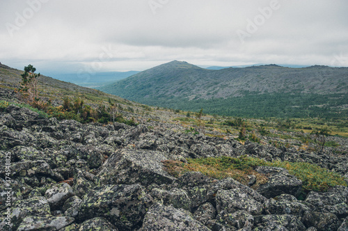 Mountain landscape Konzhakovskiy Kamen ural