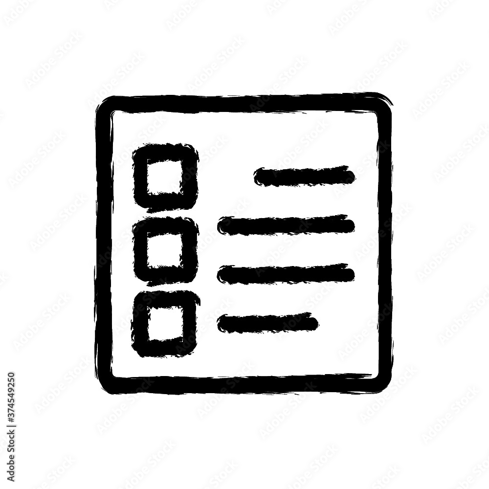 vector illustration hand drawn icon ofparagraph bullets vector illustration hand drawn icon ofparagraph bullets