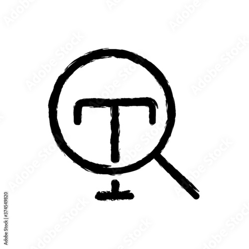 vector illustration hand drawn icon ofsearch text