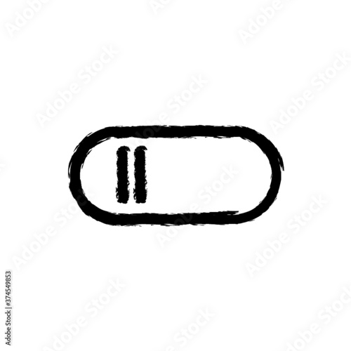 vector illustration hand drawn icon ofsettings off