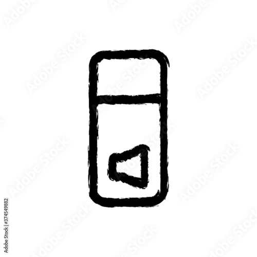 vector illustration hand drawn icon ofsettings sound