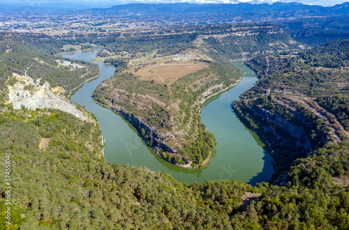 bend of the river Ter, near the Sau reservoir, Spain