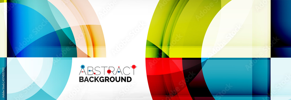 Round shapes, triangles and circles. Modern abstract background Round shapes, triangles and circles. Modern abstract background
