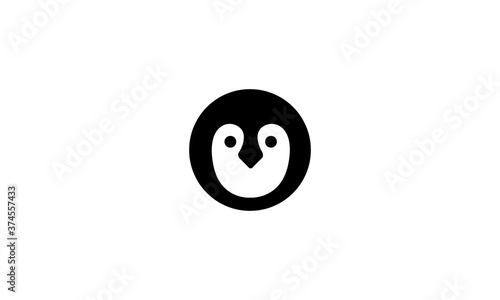 penguin cubs little cute mascot logo vector icon illustration