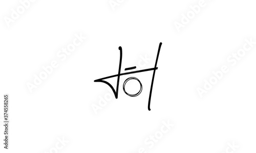 Handwritten Letter H camera shutter photography logo vector icon illustration