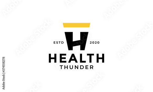 Letter TH or initial HT modern logo vector icon illustration