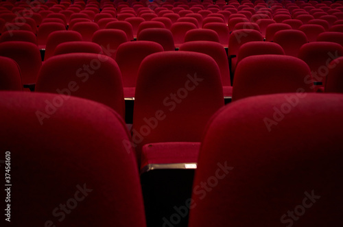 Theater red chairs