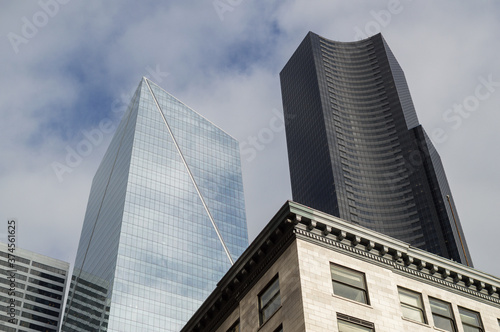 High Rises, Office Buildings in Downtown Seattle, Washington, USA