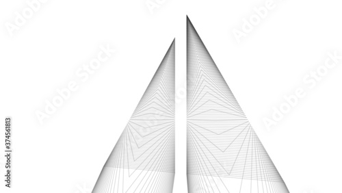 city buildings architecture  concept 3d illustration