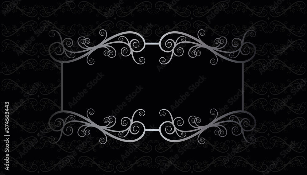 Victorian lace luxury floral  swirl pattern frame