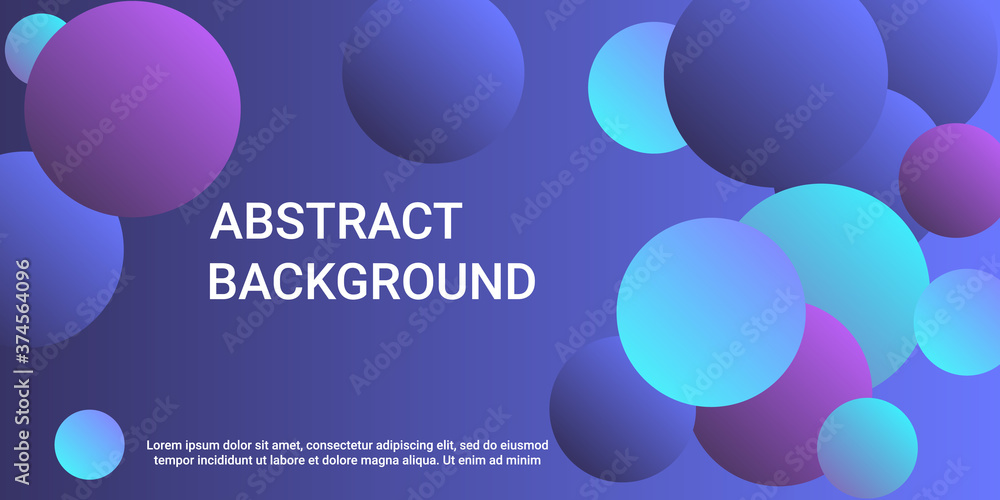 Trendy gradients of balls shapes. Trendy gradients of balls shapes.
