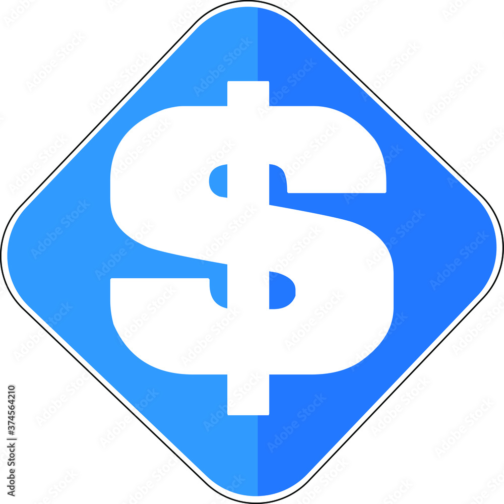 Dollar sign blue icon on white background.icon for website design, mobile app, ui. Vector Illustration
Dollar sign blue icon on white background.icon for website design, mobile app, ui. Vector Illustration