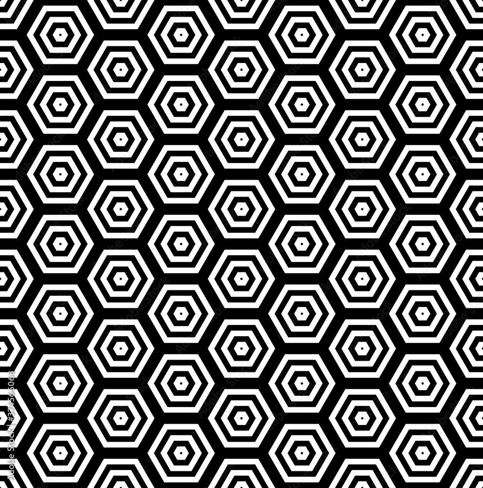 Seamless hexagons pattern. Geometric texture. Seamless hexagons pattern. Geometric texture.