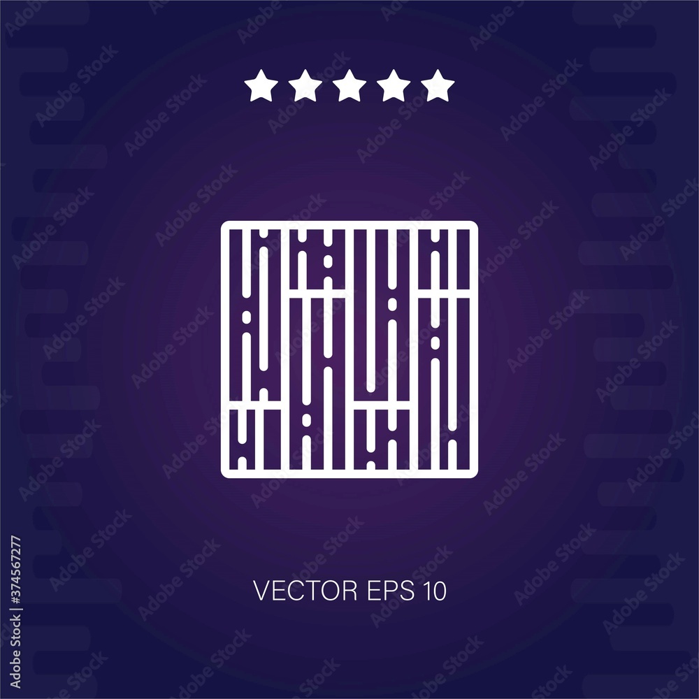 parquet vector icon modern illustrator