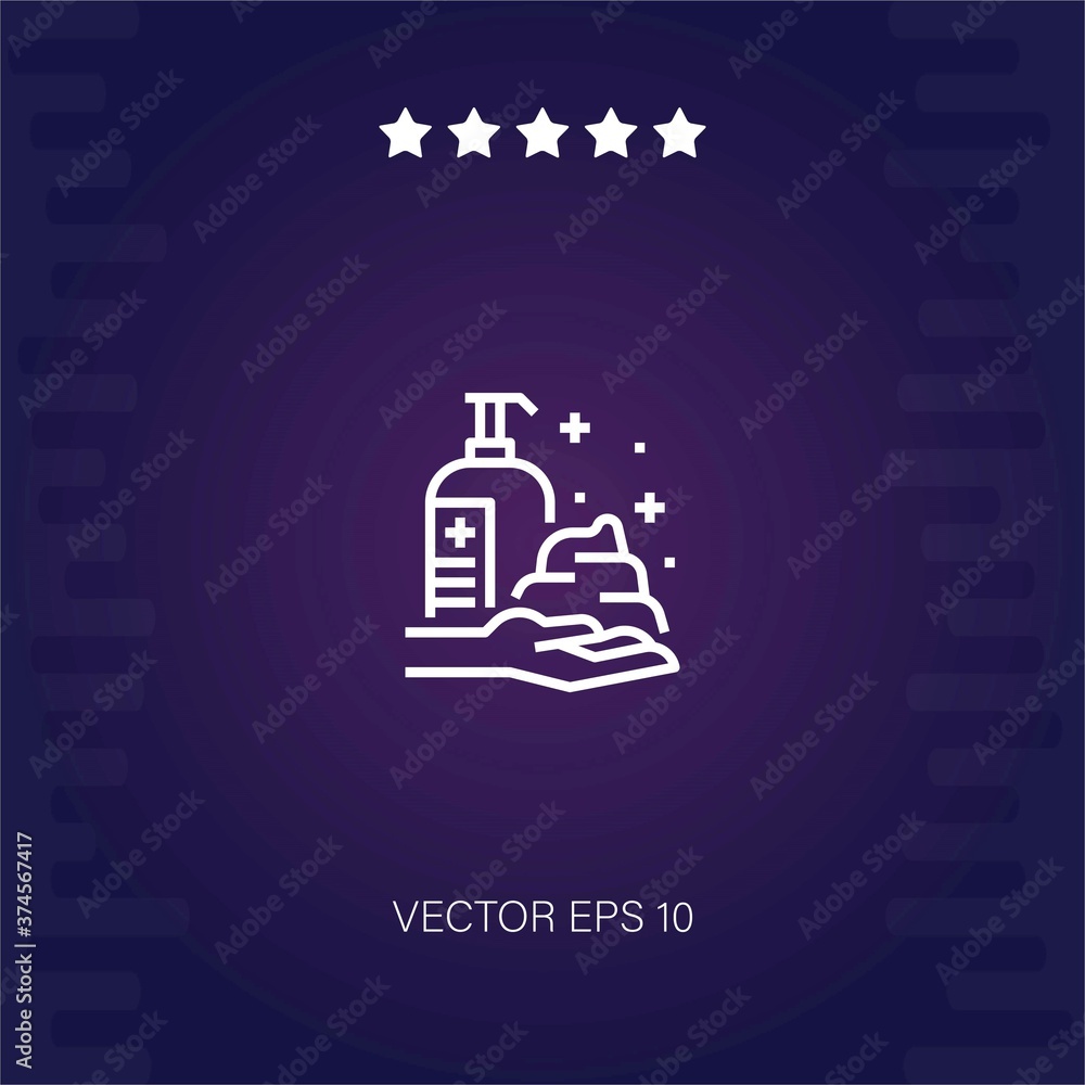 hand washing vector icon modern illustration hand washing vector icon modern illustration