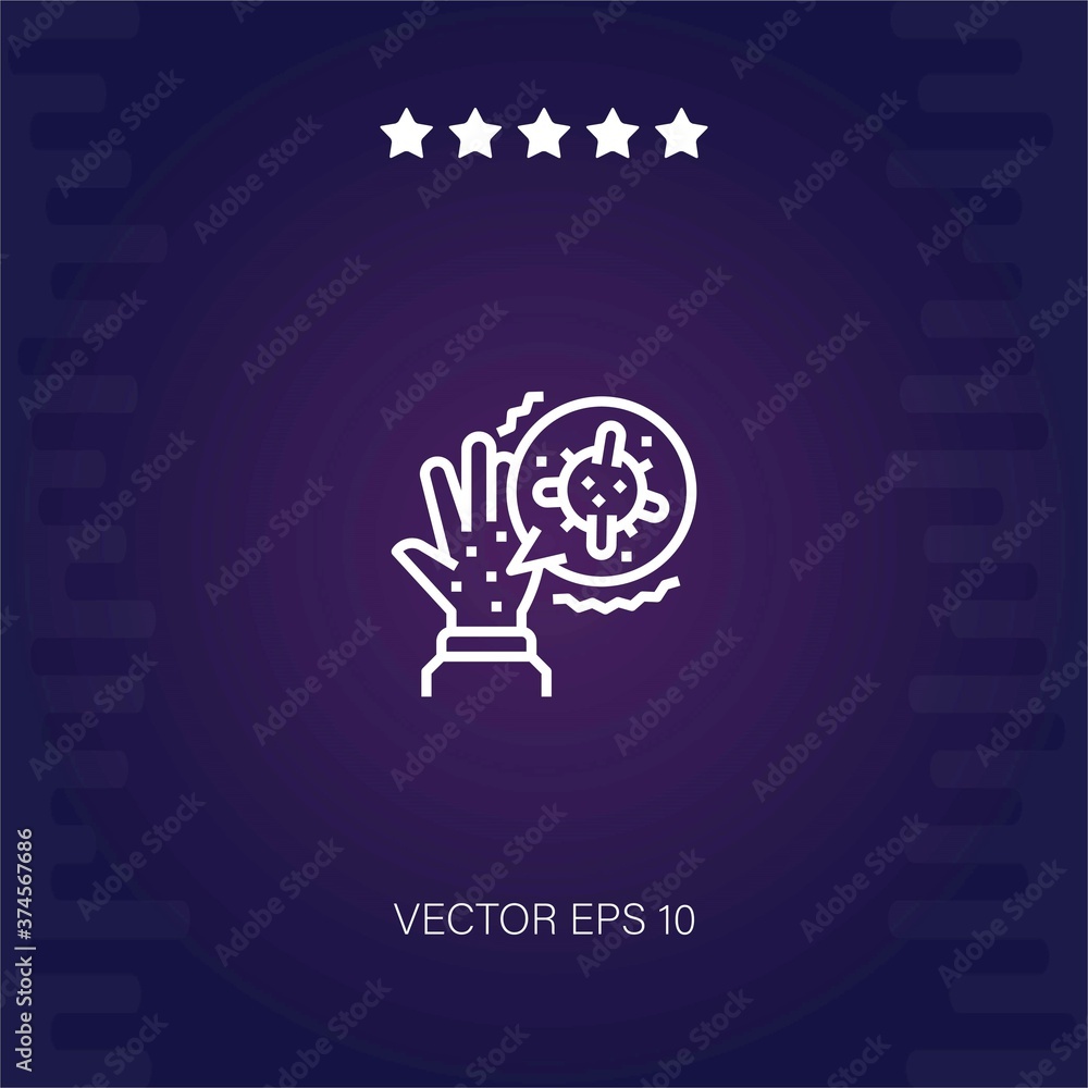 virus vector icon modern illustration virus vector icon modern illustration
