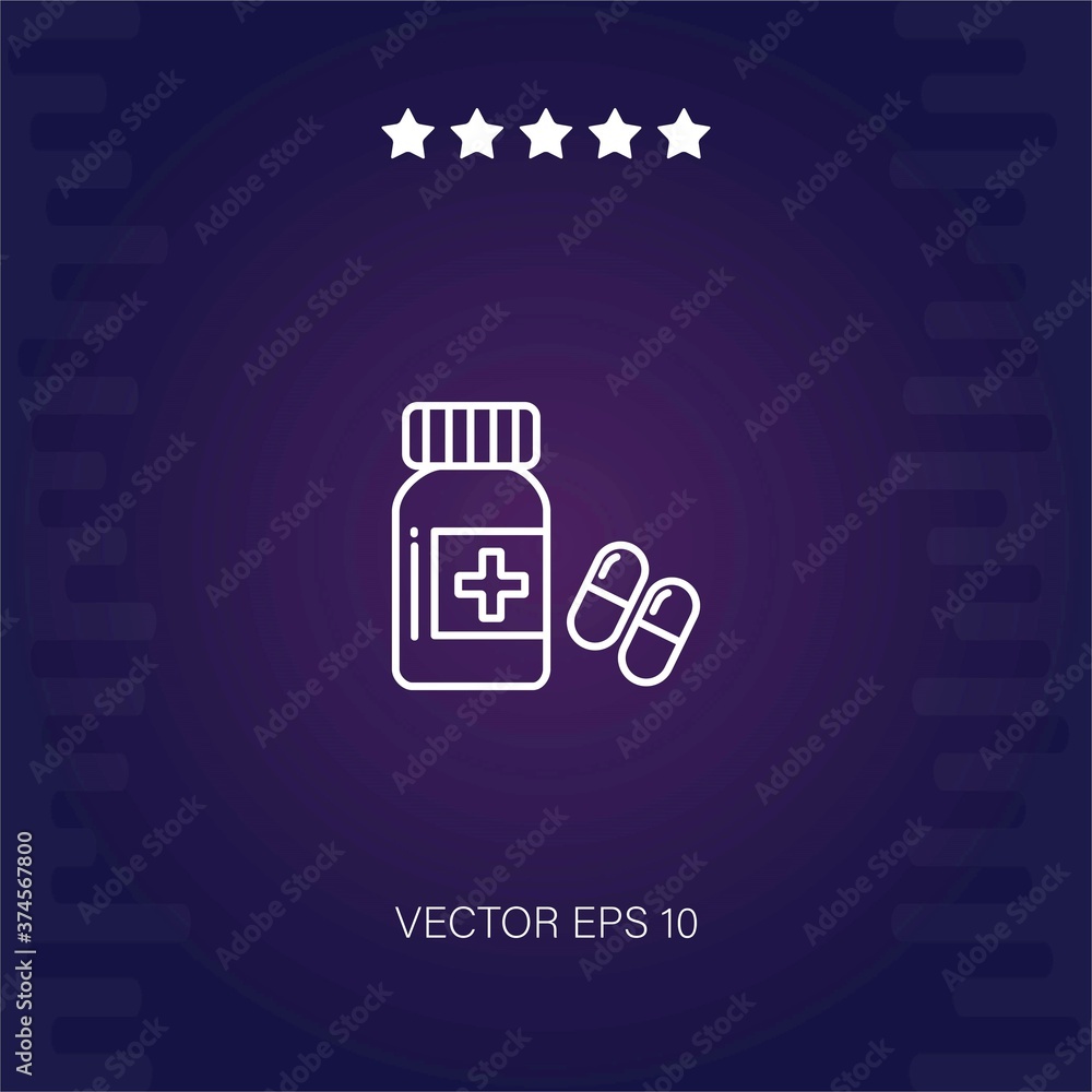 drugs vector icon modern illustration drugs vector icon modern illustration