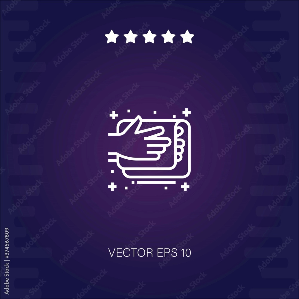 hand washing vector icon modern illustration hand washing vector icon modern illustration