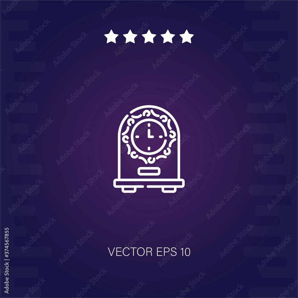 clock vector icon modern illustration clock vector icon modern illustration