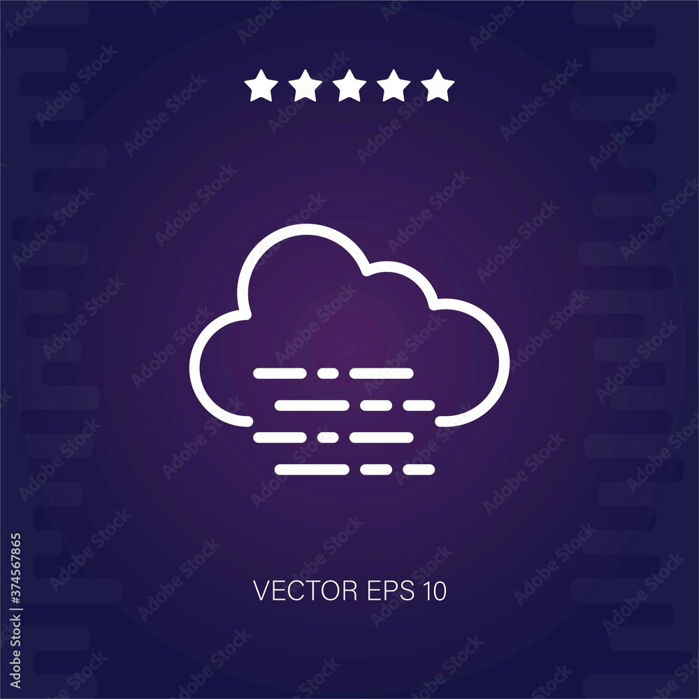 foog vector icon modern illustration foog vector icon modern illustration