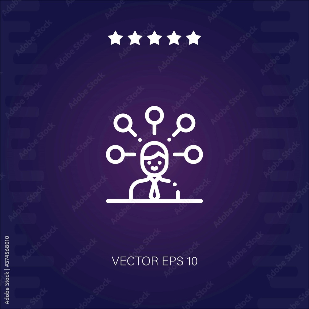 businessman vector icon modern illustration businessman vector icon modern illustration