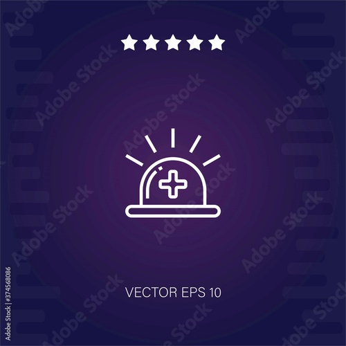 emergency vector icon modern illustration