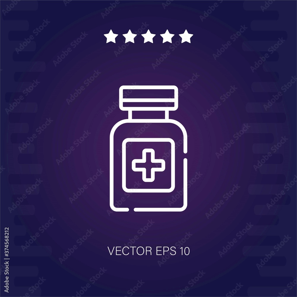 pills vector icon modern illustration pills vector icon modern illustration