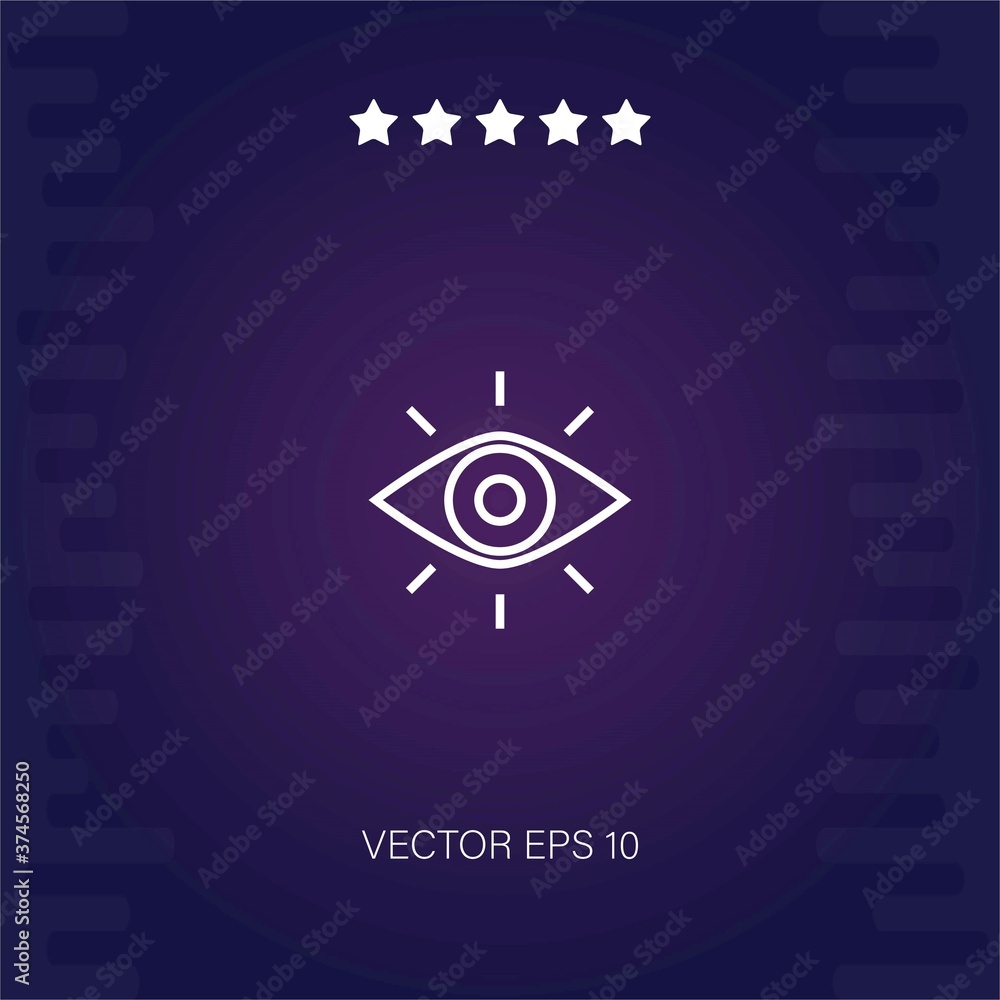 eye vector icon modern illustration