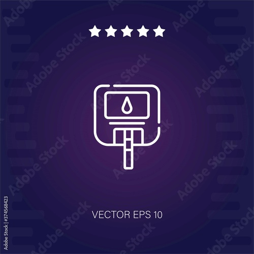 sugar blood level vector icon modern illustration