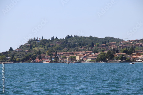 view of Garda lake in northern Italy