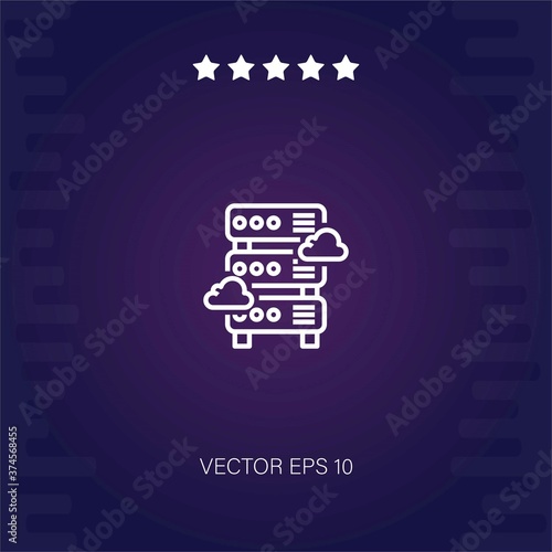 data warehouse vector icon modern illustration