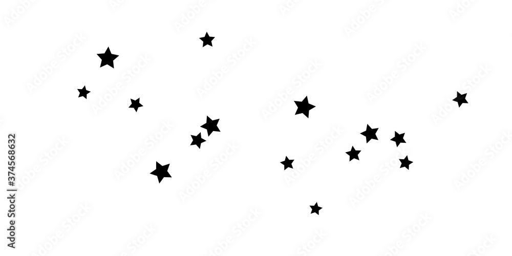 Obraz premium Star confetti. 