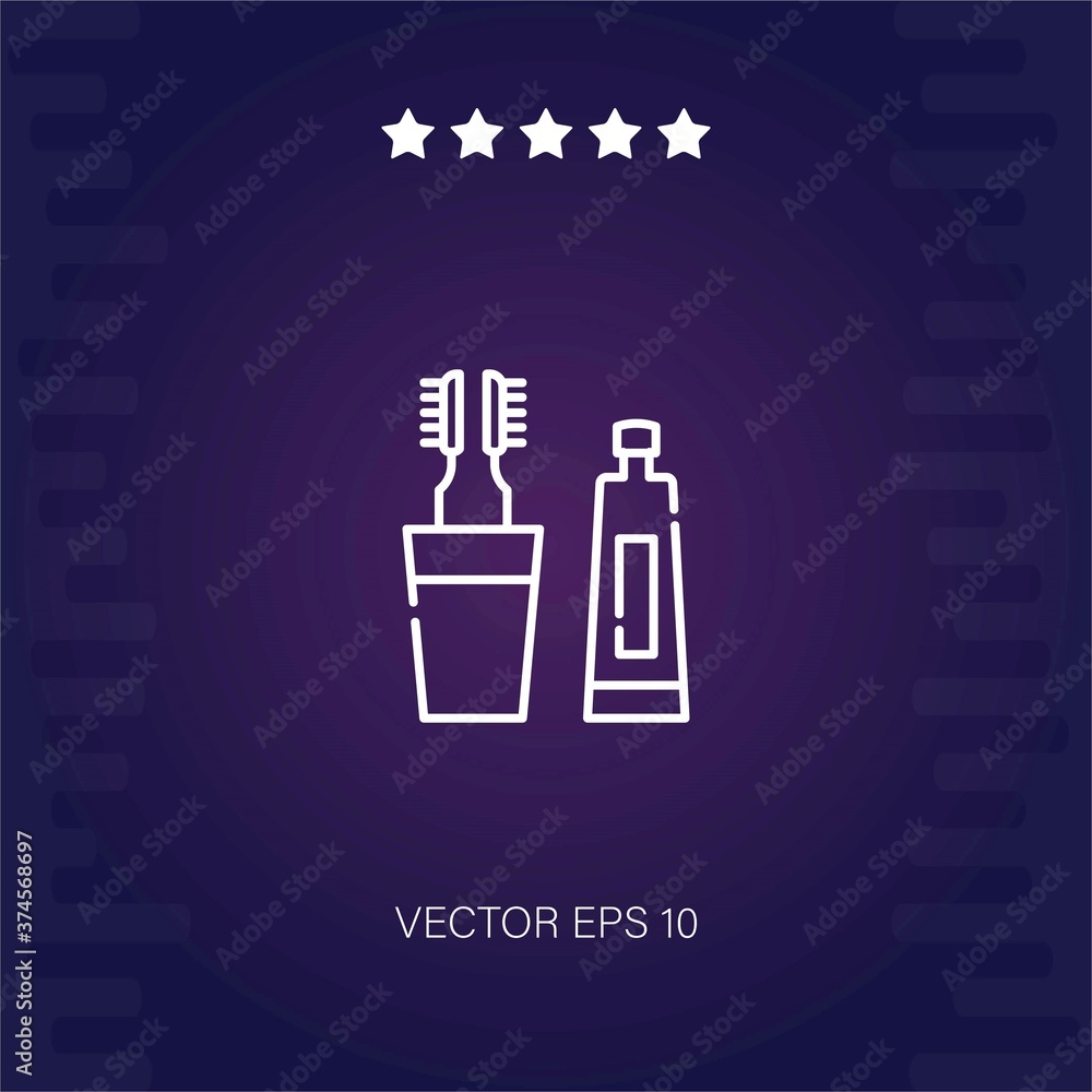 tooth paste vector icon modern illustration tooth paste vector icon modern illustration