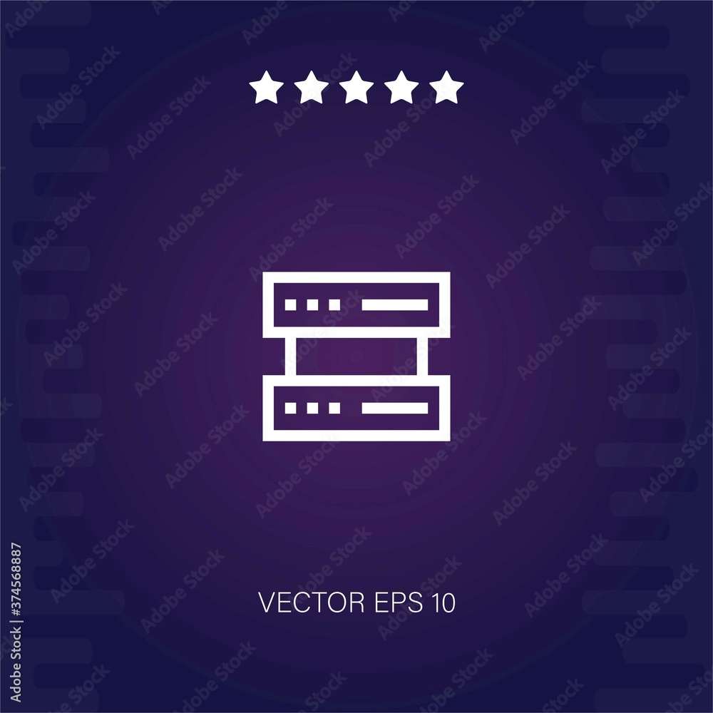 servers vector icon modern illustration servers vector icon modern illustration