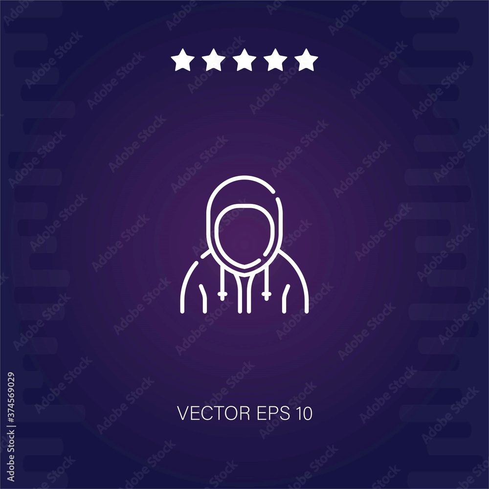 hacker vector icon modern illustration